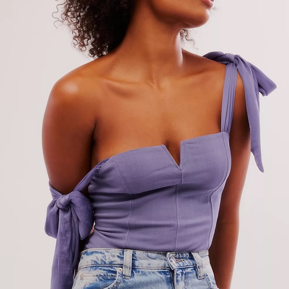 Free People Purple Bodysuit